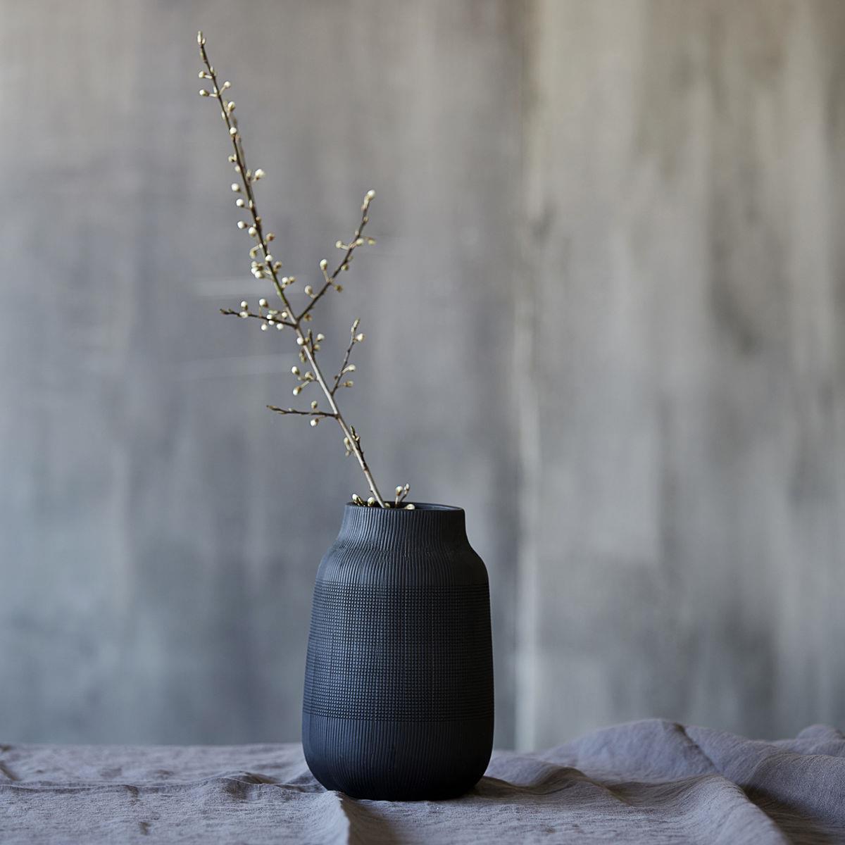 House Doctor vase - Groove Black
