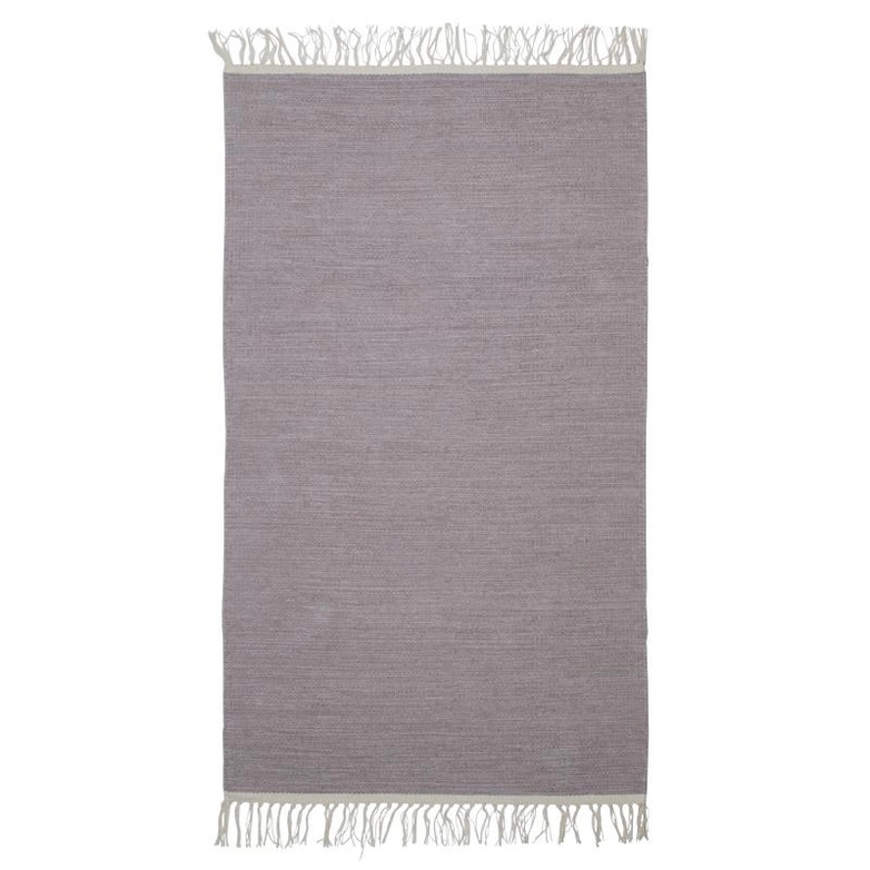 Aspegren Ensfarvet Bomuldstæppe 70x130 cm. Melange Mauve