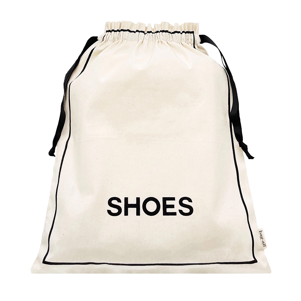 Bag All - Bomuldspose til sko - Shoes, creme