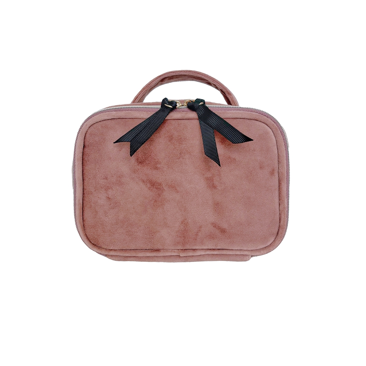 Bag All - Pilletaske, Large - Lyserød Velour