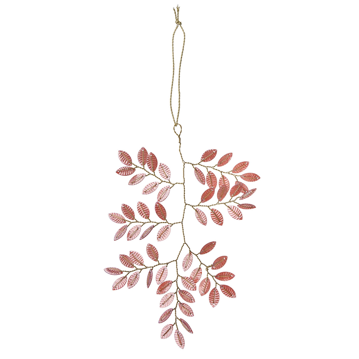 Bungalow Perlepynt - Twig Cerise, 14 cm