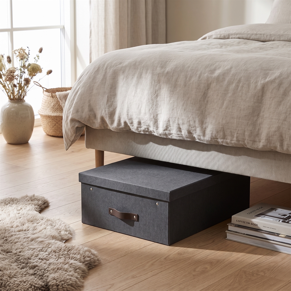 Bigso Box of Sweden - Karolin - "Under bed" kasse, Sort