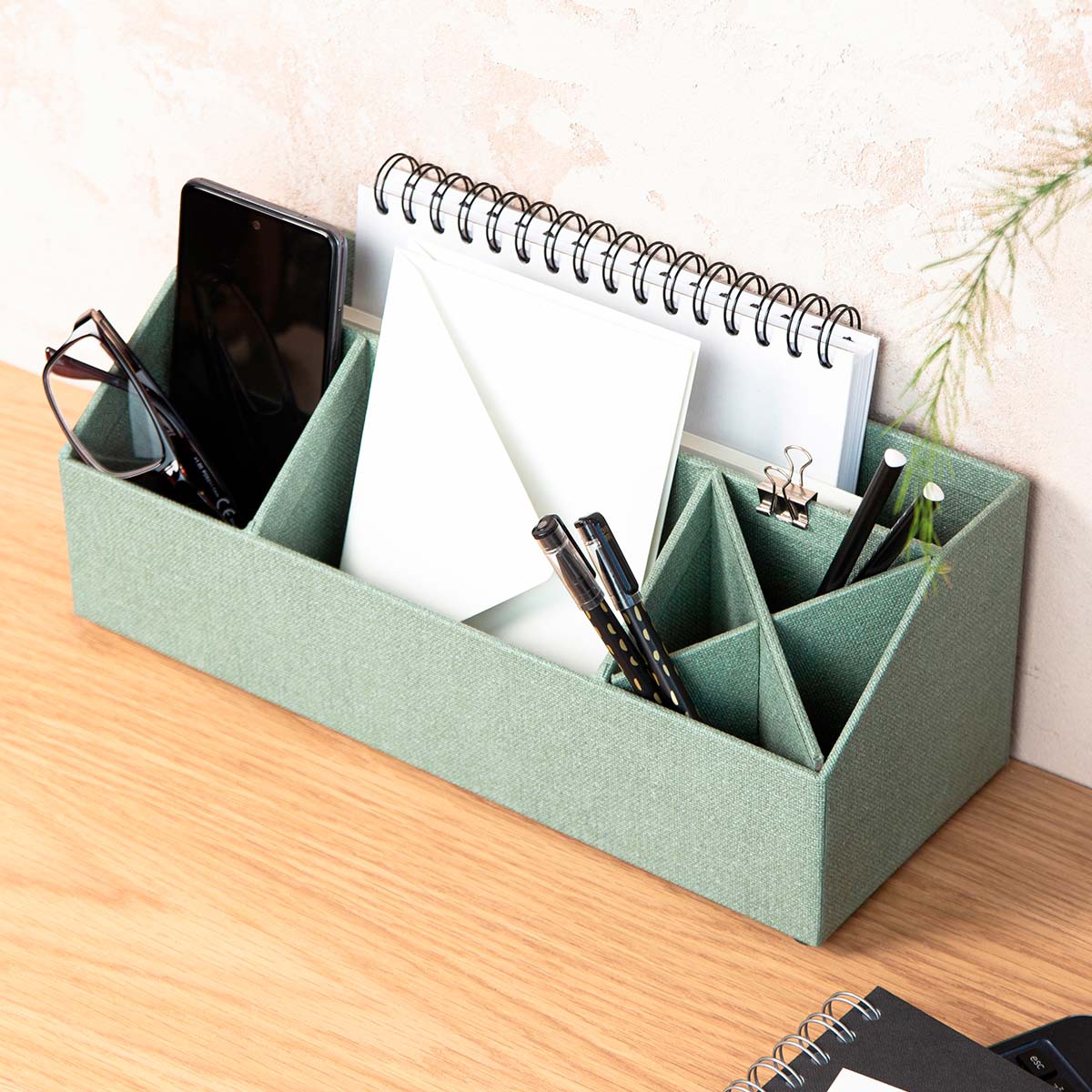 Bigso Box of Sweden - Elisa skrivebordsorganiser, Soft Teal