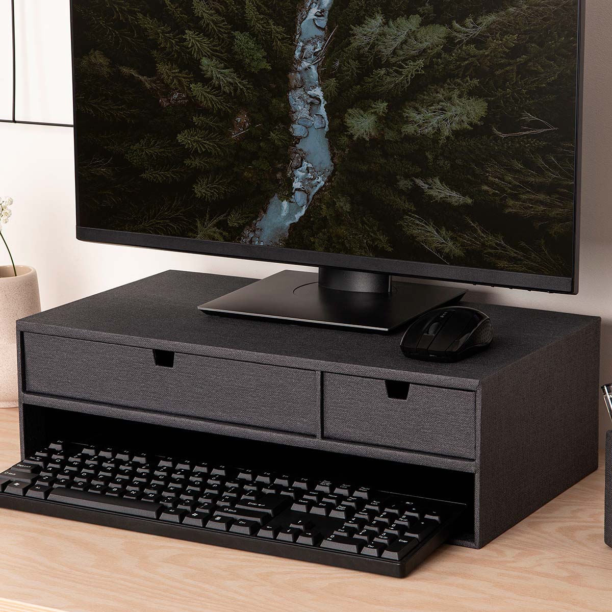 Bigso Box of Sweden - TED Monitor Stand, Sort