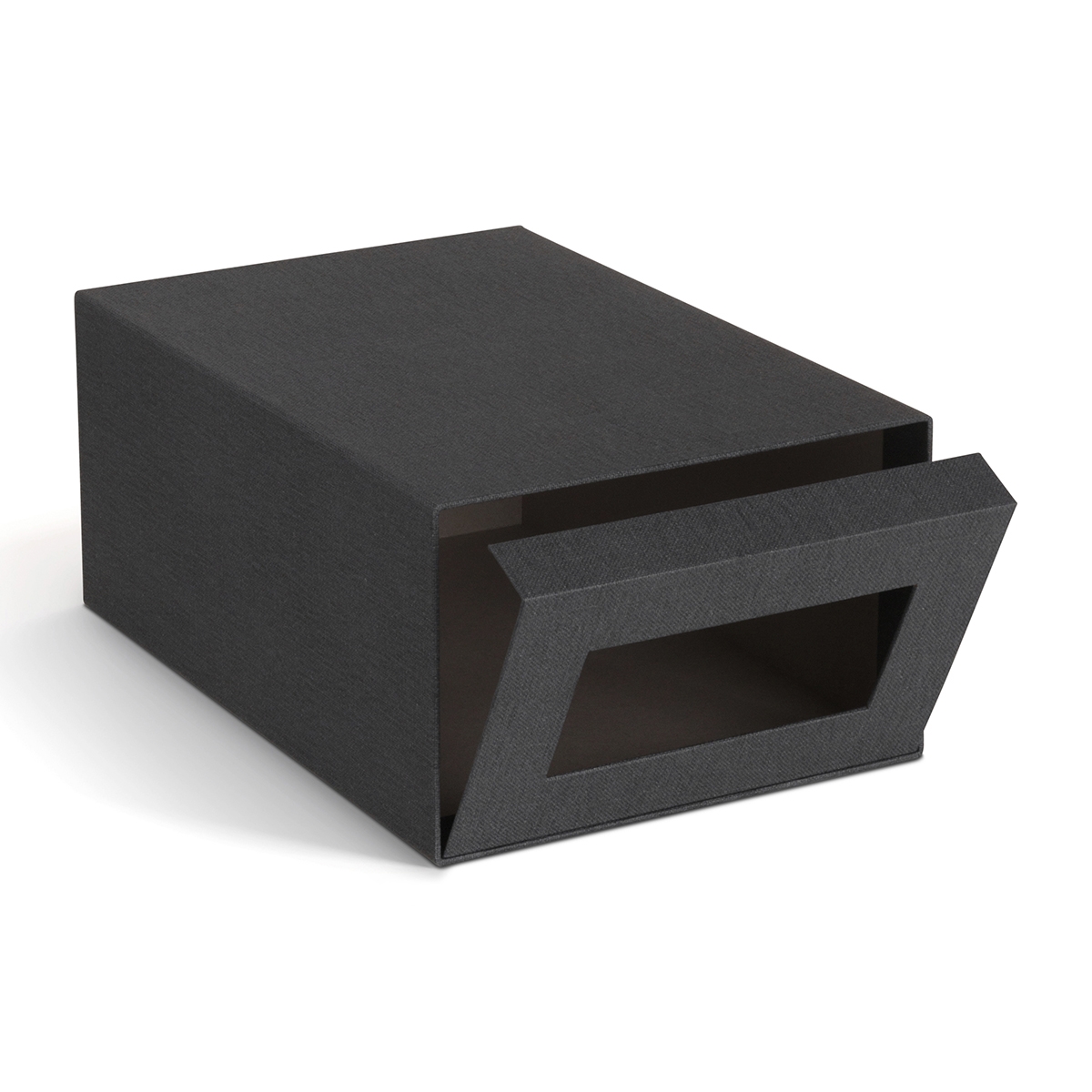 Bigso Box of Sweden - NILS Skoæske med vindue, Sort