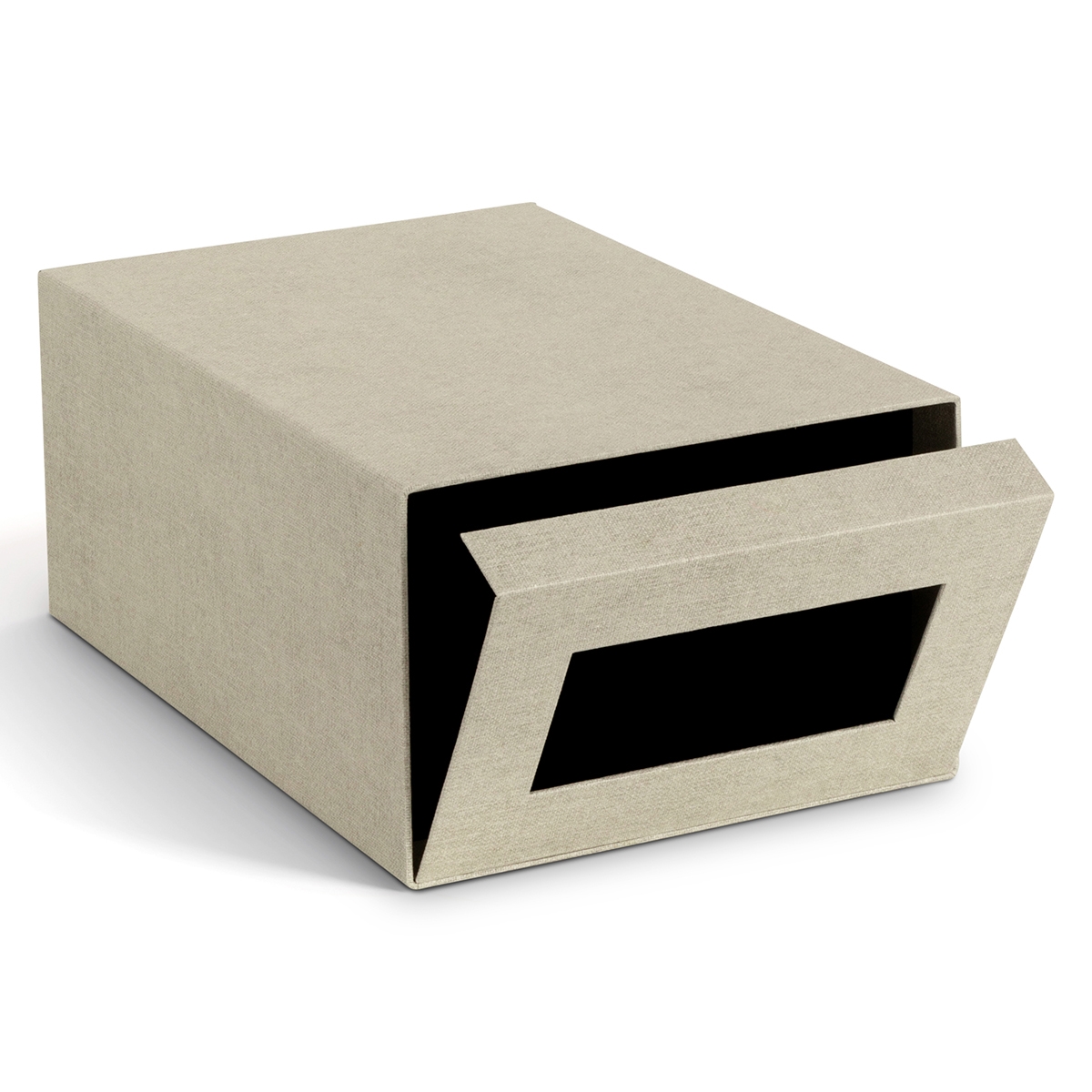Bigso Box of Sweden - NILS Skoæske med vindue, Linen