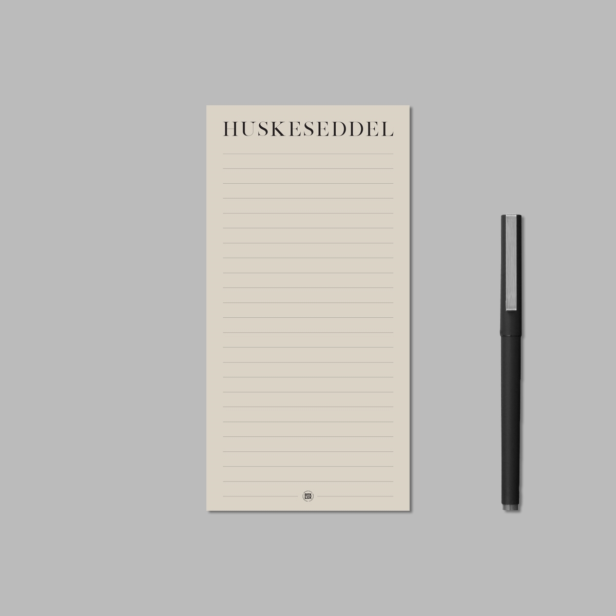 Boxdelux blok M65 - Min Huskeseddel - Colorcode, Beige
