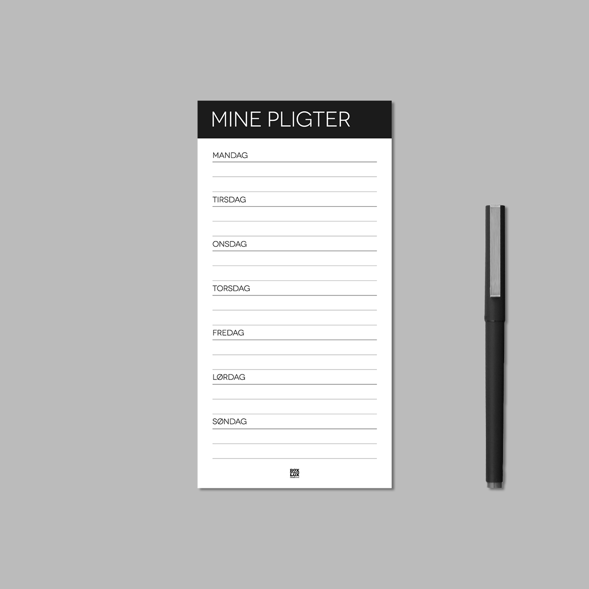 Boxdelux blok M65 - Mine pligter