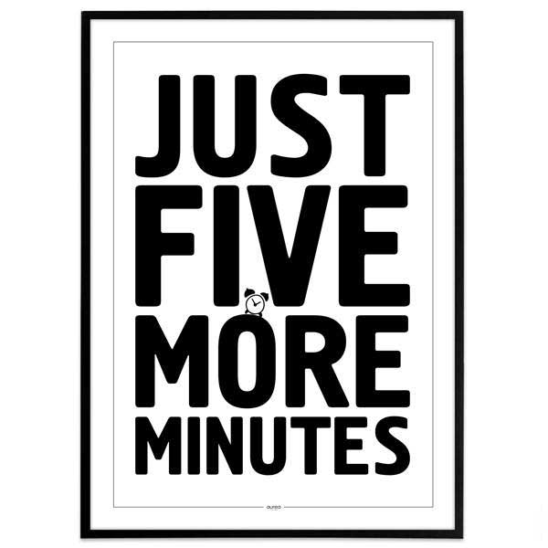 Plakat - Gamer - Just five more minutes