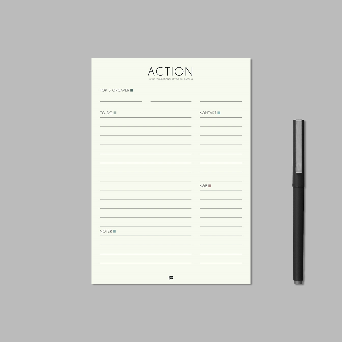 Boxdelux blok A5 - Action - Nordic