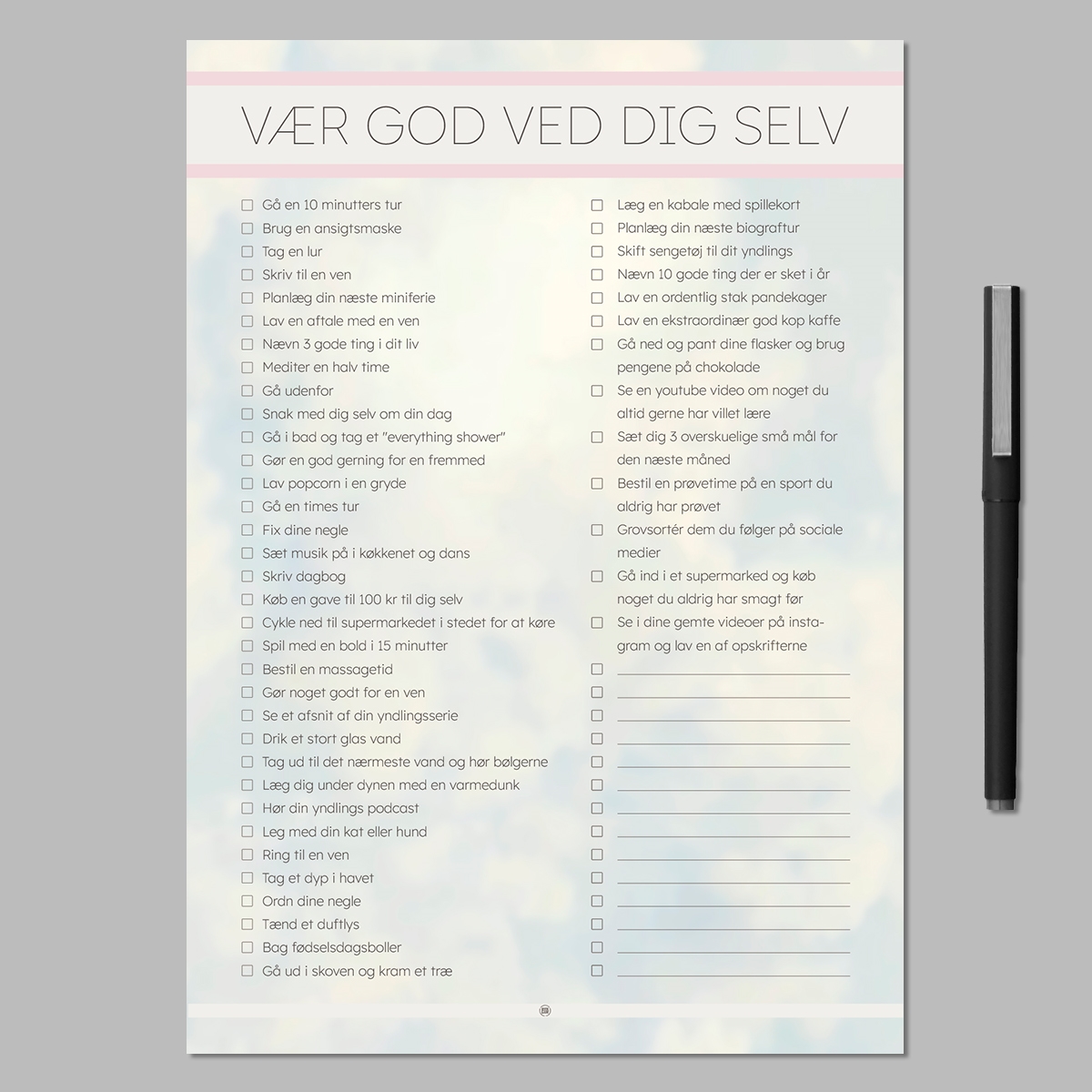 Boxdelux blok A4 - Vær god ved dig selv