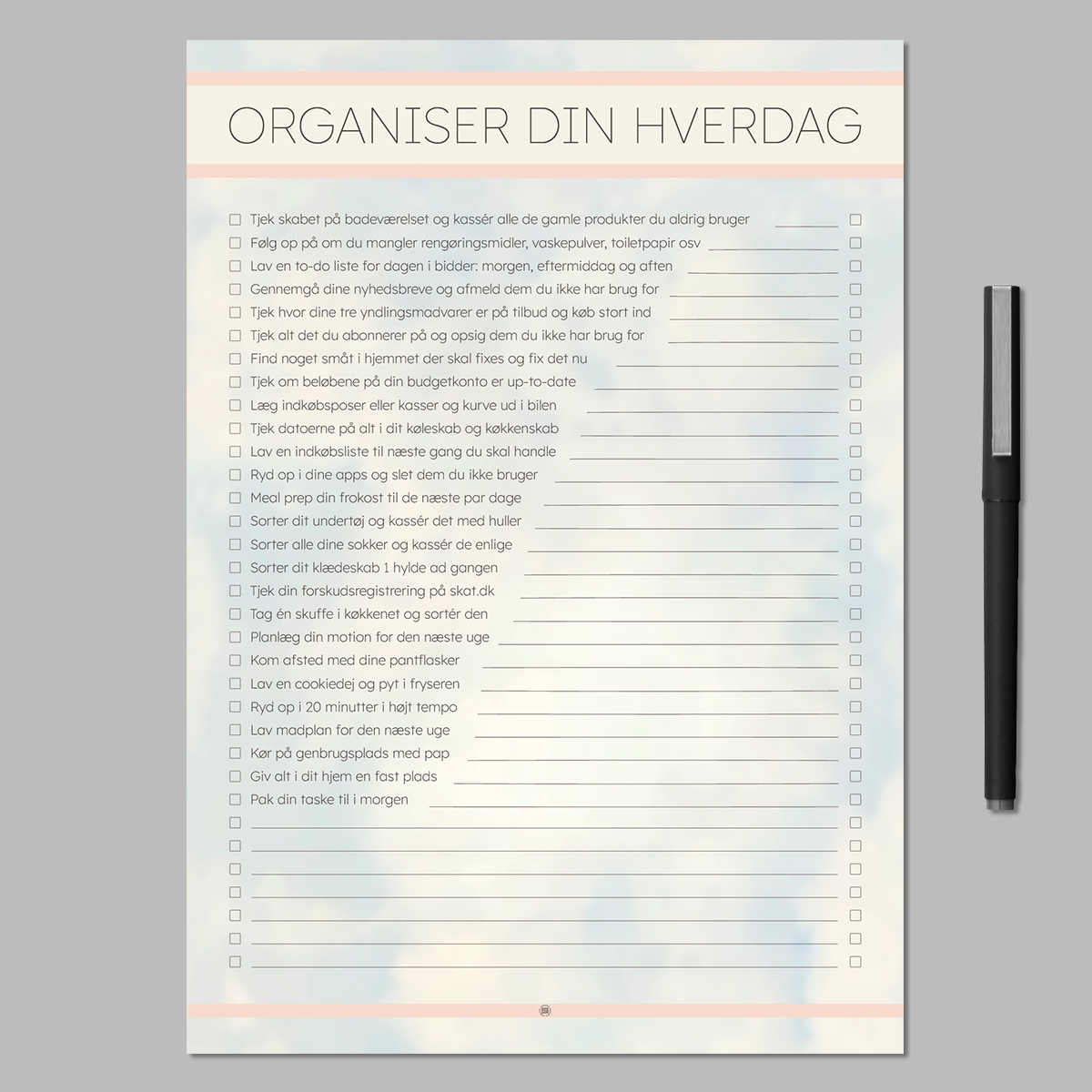 Boxdelux blok A4 - Organisér din Hverdag