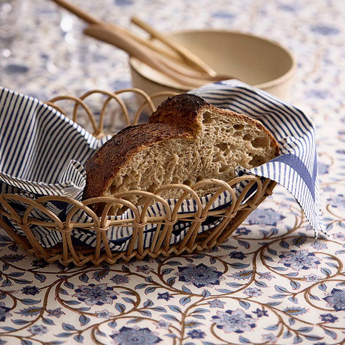 Bungalow Brødkurv i Rattan - Aflang - 30 cm