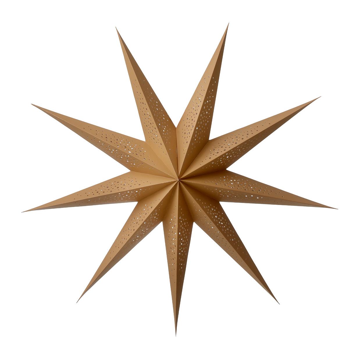 Bungalow Stjernelampe i papir - Milky Way Ochre, 80 cm.