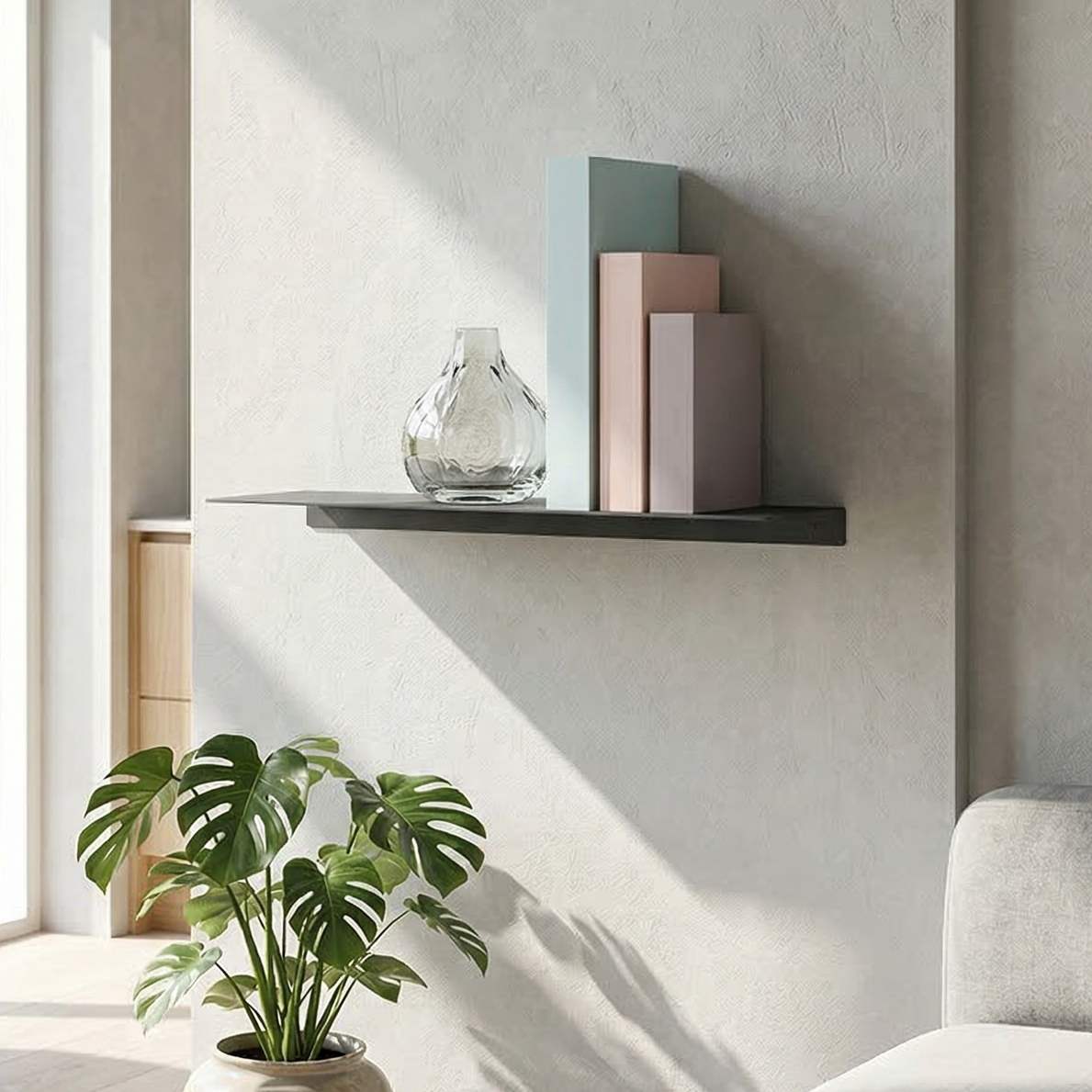 Como Hylde 40x15 cm. - Grå metal