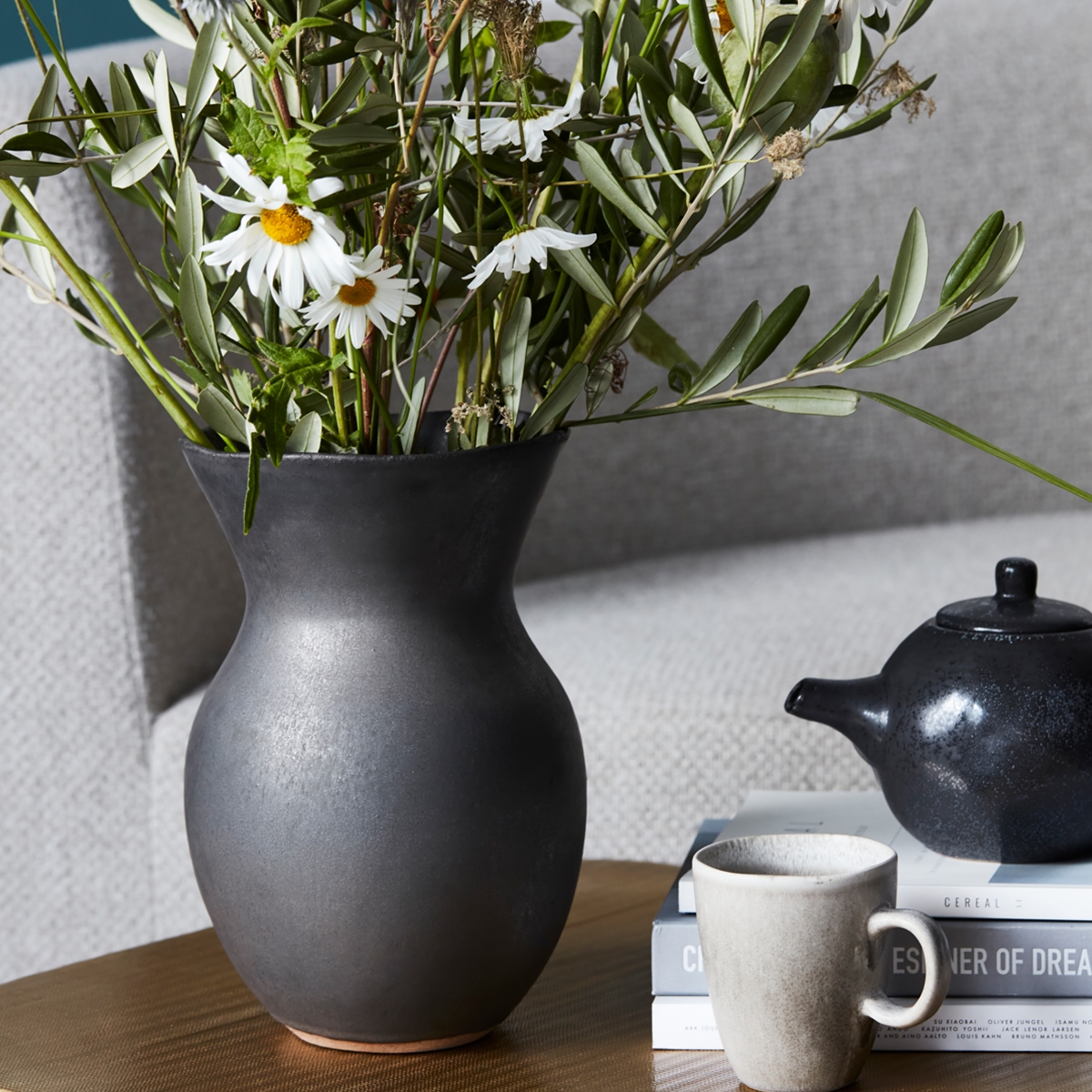 House Doctor Corp Vase i keramik, SORT