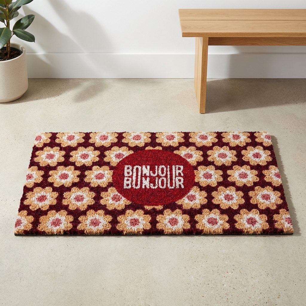 Dørmåtte i kokos 40x70 cm - Bonjour Bonjour fra Derrière la Porte