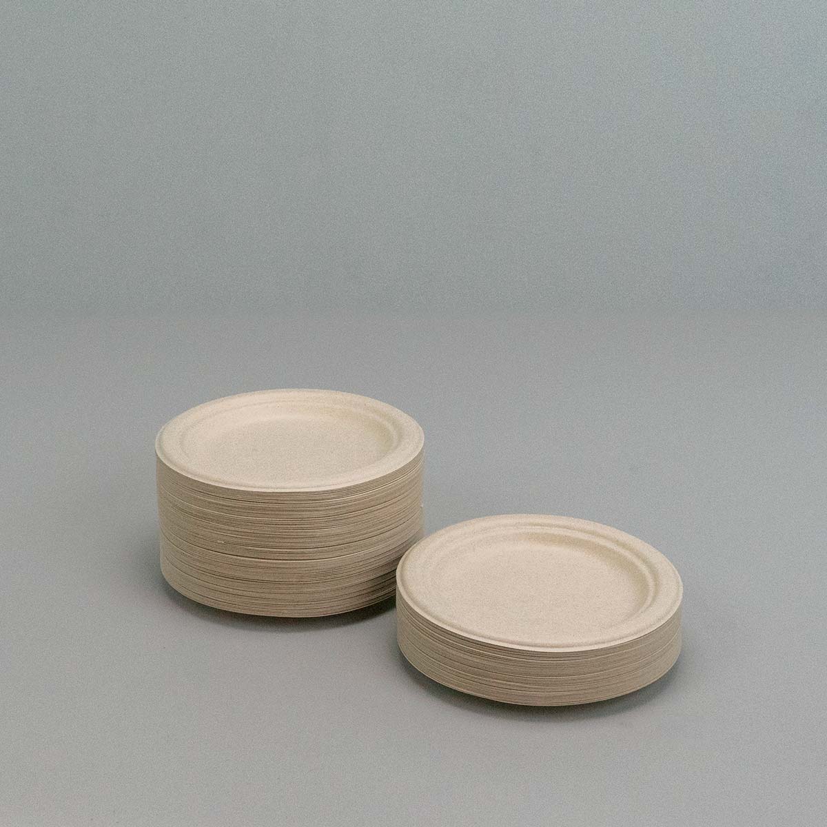 Engangsservice i sukkerrørsfibre - Frokosttallerken 18cm - 50 stk