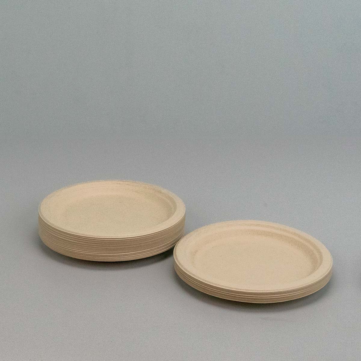 Engangsservice i sukkerrørsfibre - Tallerkener 23cm - 50 stk