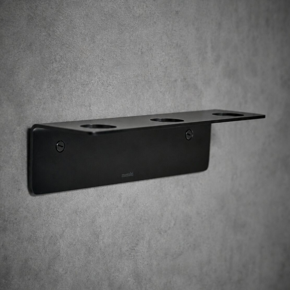 Meraki Flaskeholder til 3 flasker, Sort