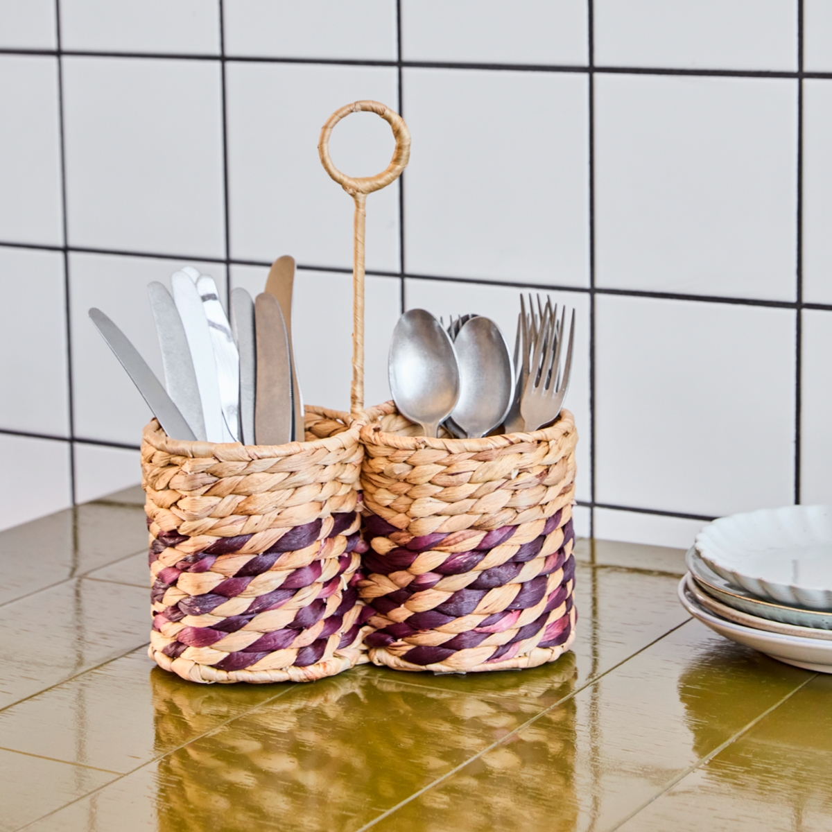 House Doctor Rund Bestikholder - Double, Vandhyacint