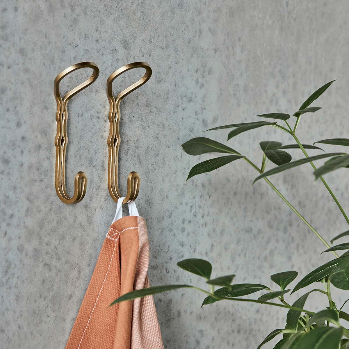 House Doctor store Knager - YRA 2 stk. - Messing