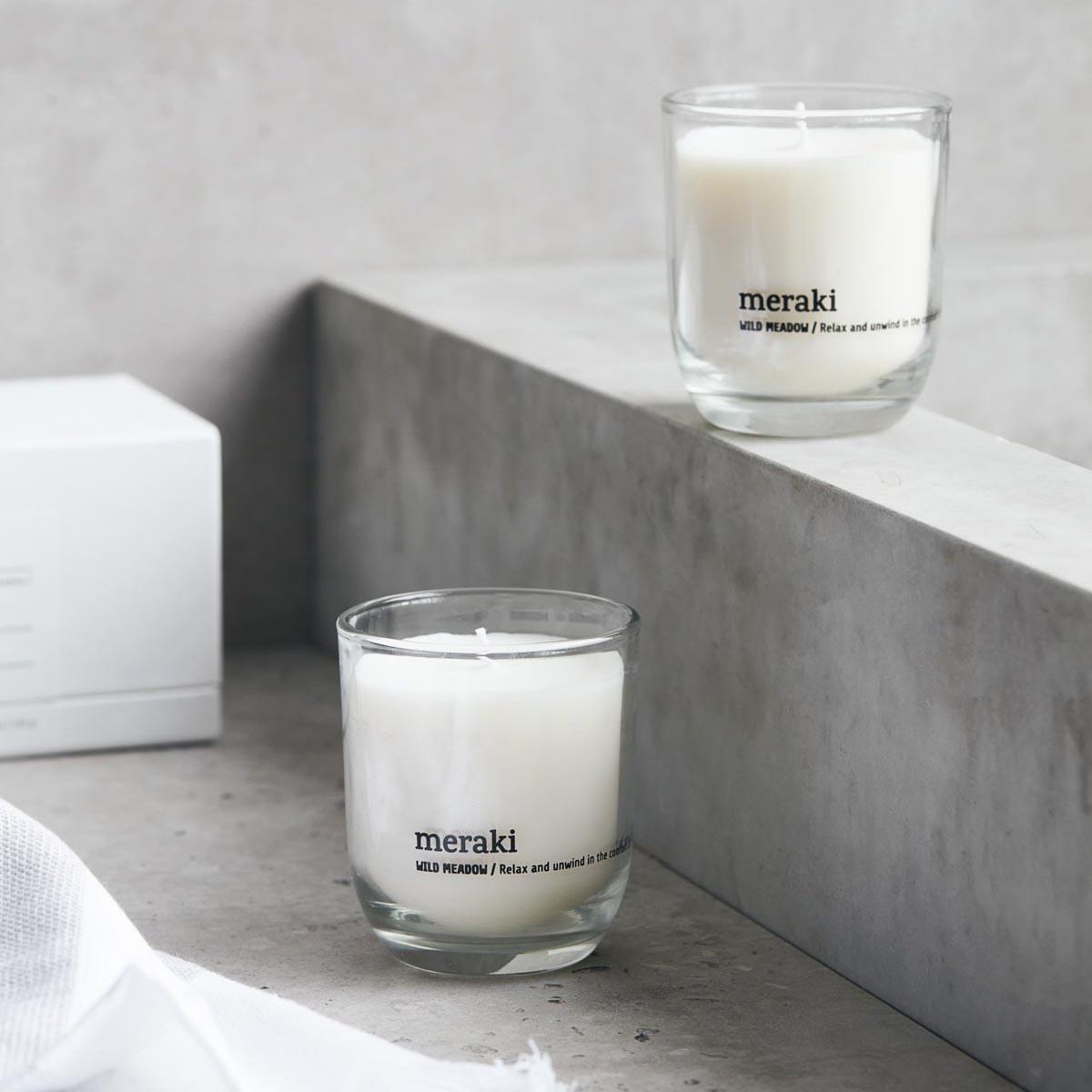 Meraki - Duftlys, 2pak. - Wild Meadow, gaveæske