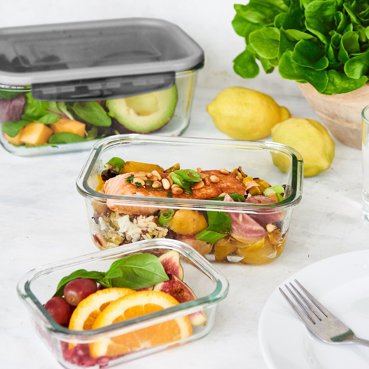 Gastromax Ildfast glasfad med låg - Xsmall - 0,25 L