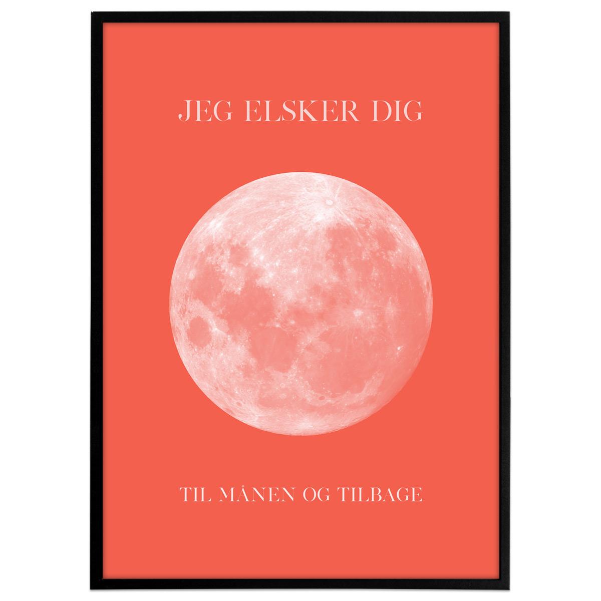 Plakat - Jeg elsker dig til månen og tilbage, Koral