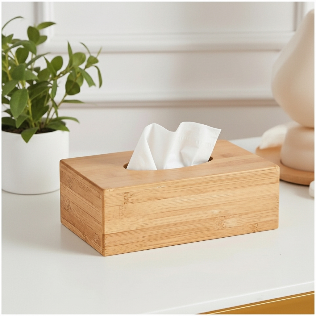 Kasse i bambus til opbevaring af Kleenex, Hamborg