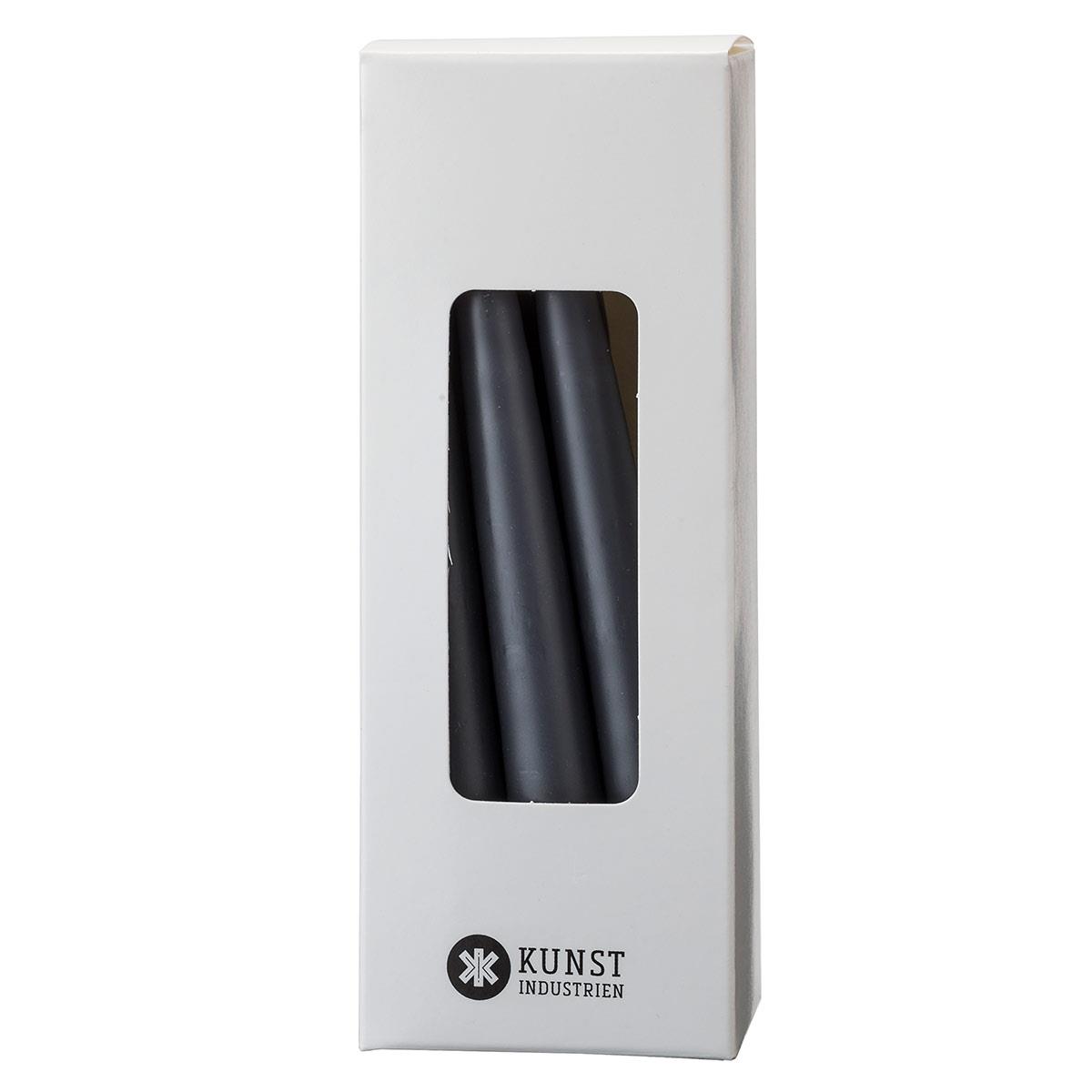 Kunstindustrien Juletræslys 12 cm. - Charcoal Grey Ø13mm