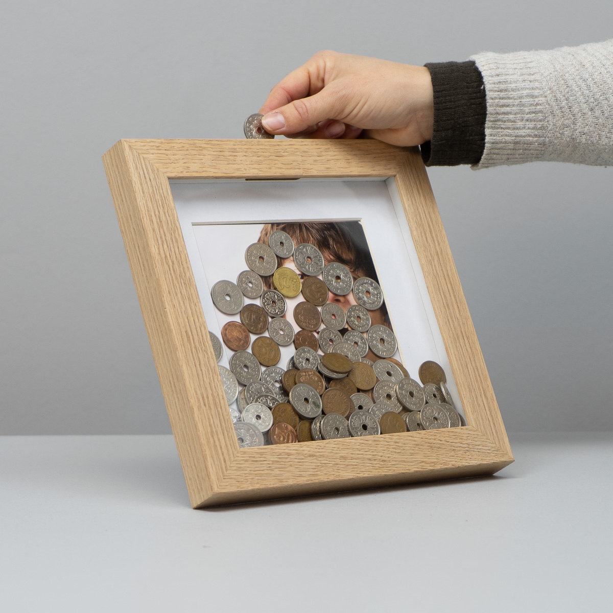 Lucca Money box - Egetræ