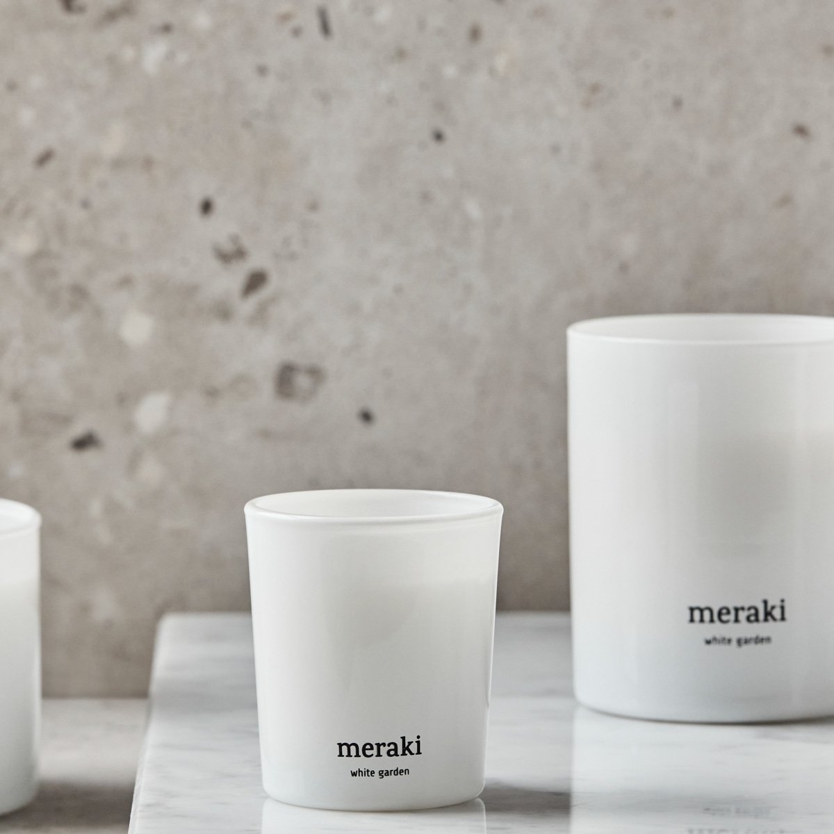 Meraki - Duftlys, 2pak. - White Garden