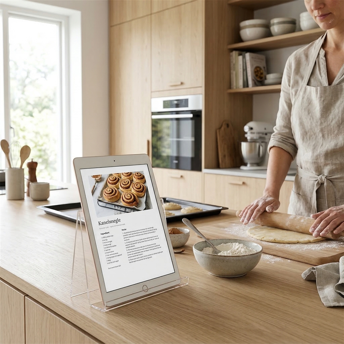 Modena akryl holder til iPad og kogebøger