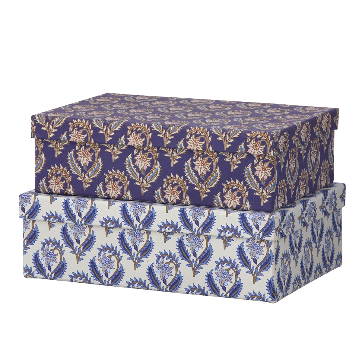 Bungalow Oblong æskesæt - Rektangulær - Bindiya Indigo