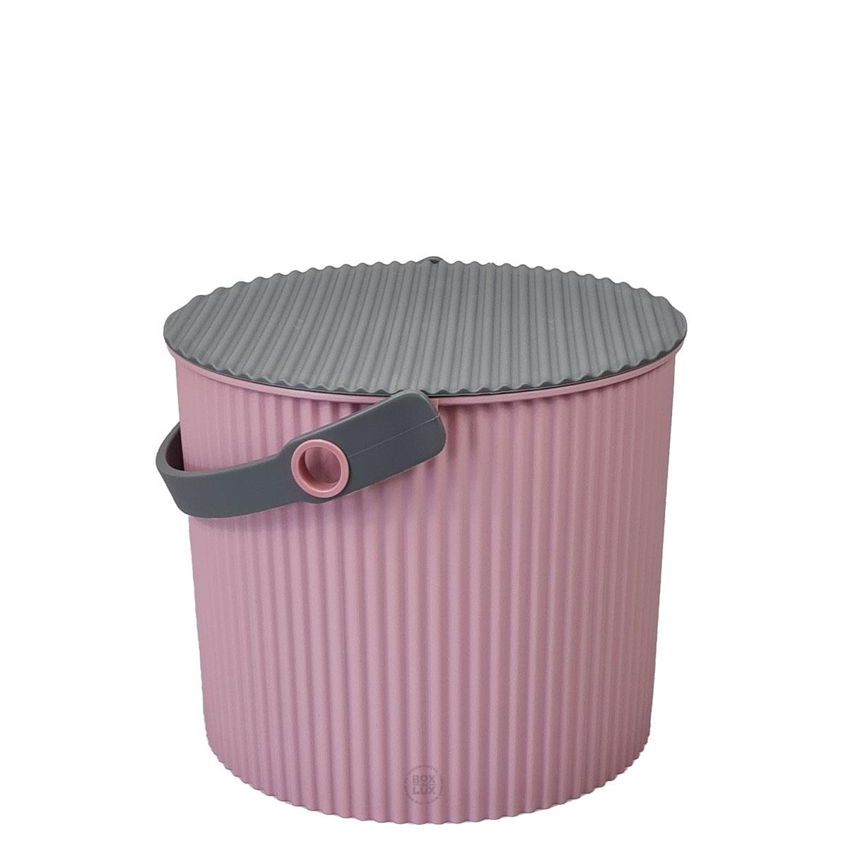Omnioutil plastikspand lyserød 8 liter
