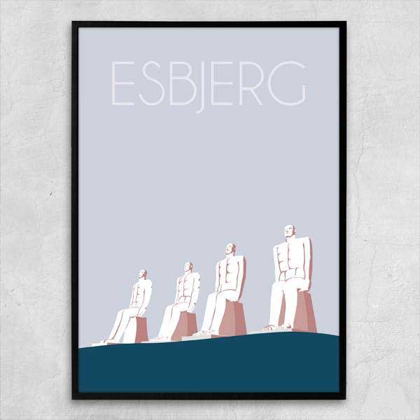Danmark Plakat - Esbjerg. Vælg str.
