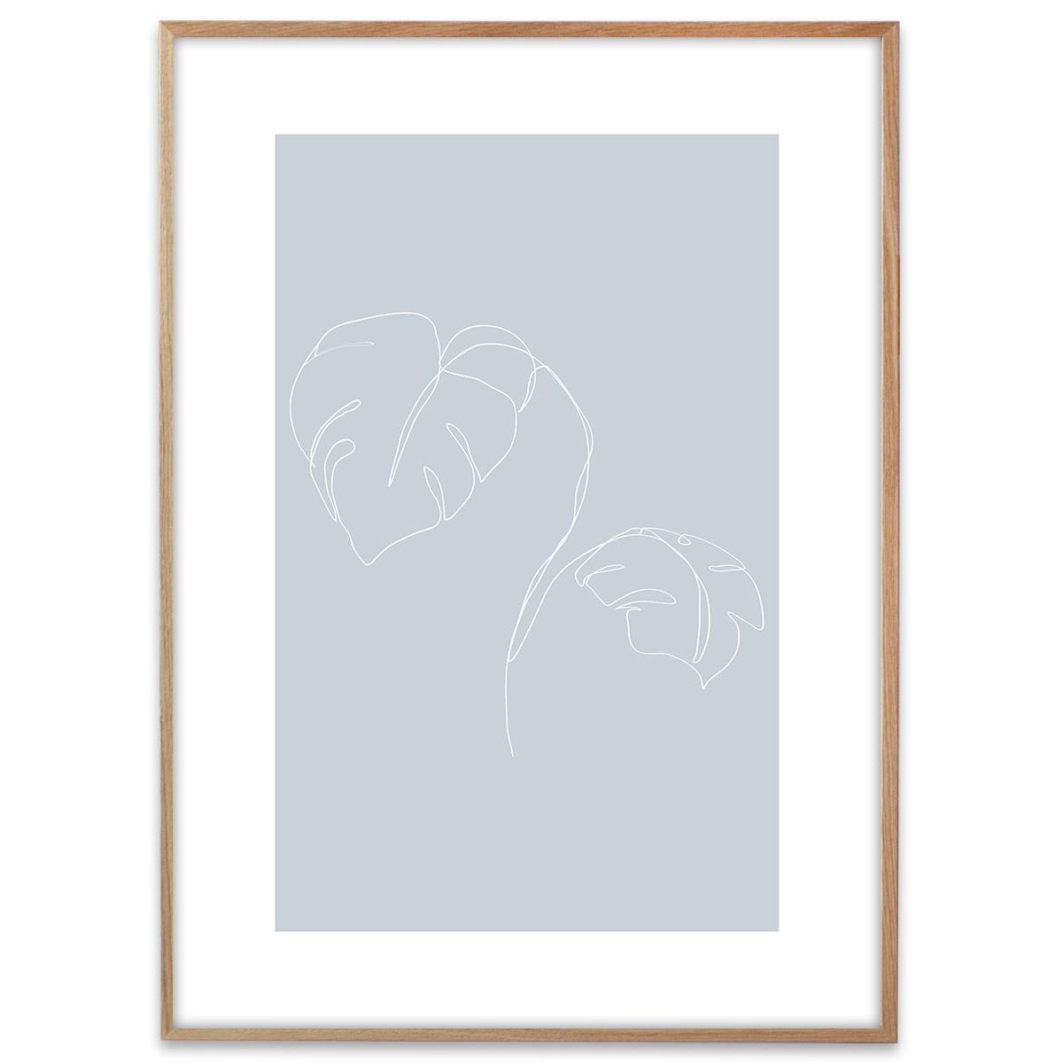 Plakat - One line flower #3