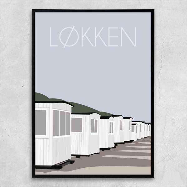 Danmark Plakat - Løkken. Vælg str.