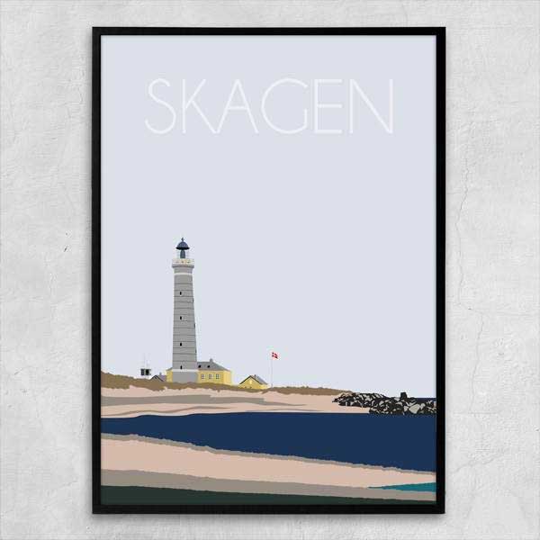 Danmark Plakat - Skagen. Vælg str.
