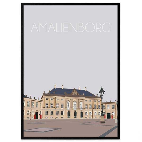 Plakat - Danmark - Amalienborg