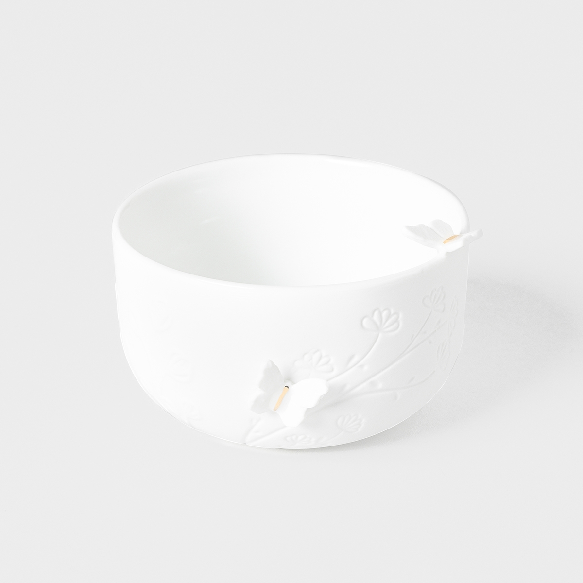 Räder lille skål i porcelæn med sommerfugl