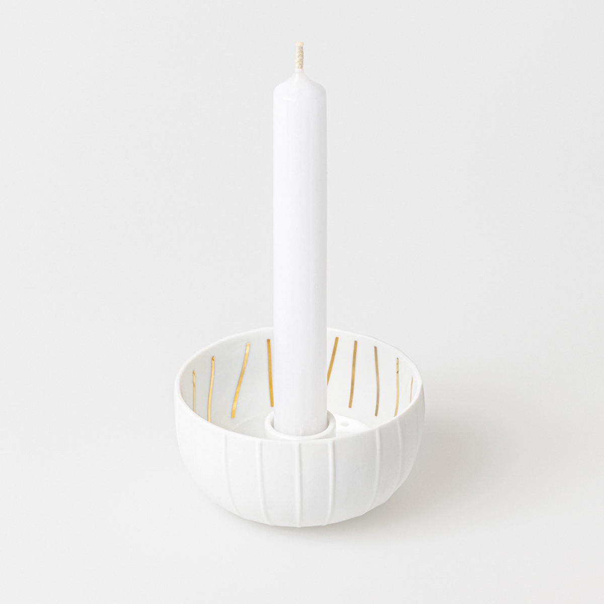 Räder Lysestage - Candle Bowl, STRIPES