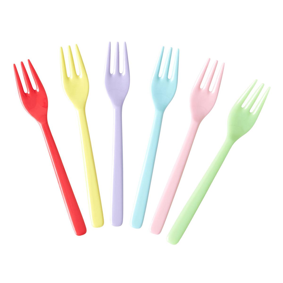 RICE Kagegafler i melamin, YIPPIE YIPPIE YEAH colors