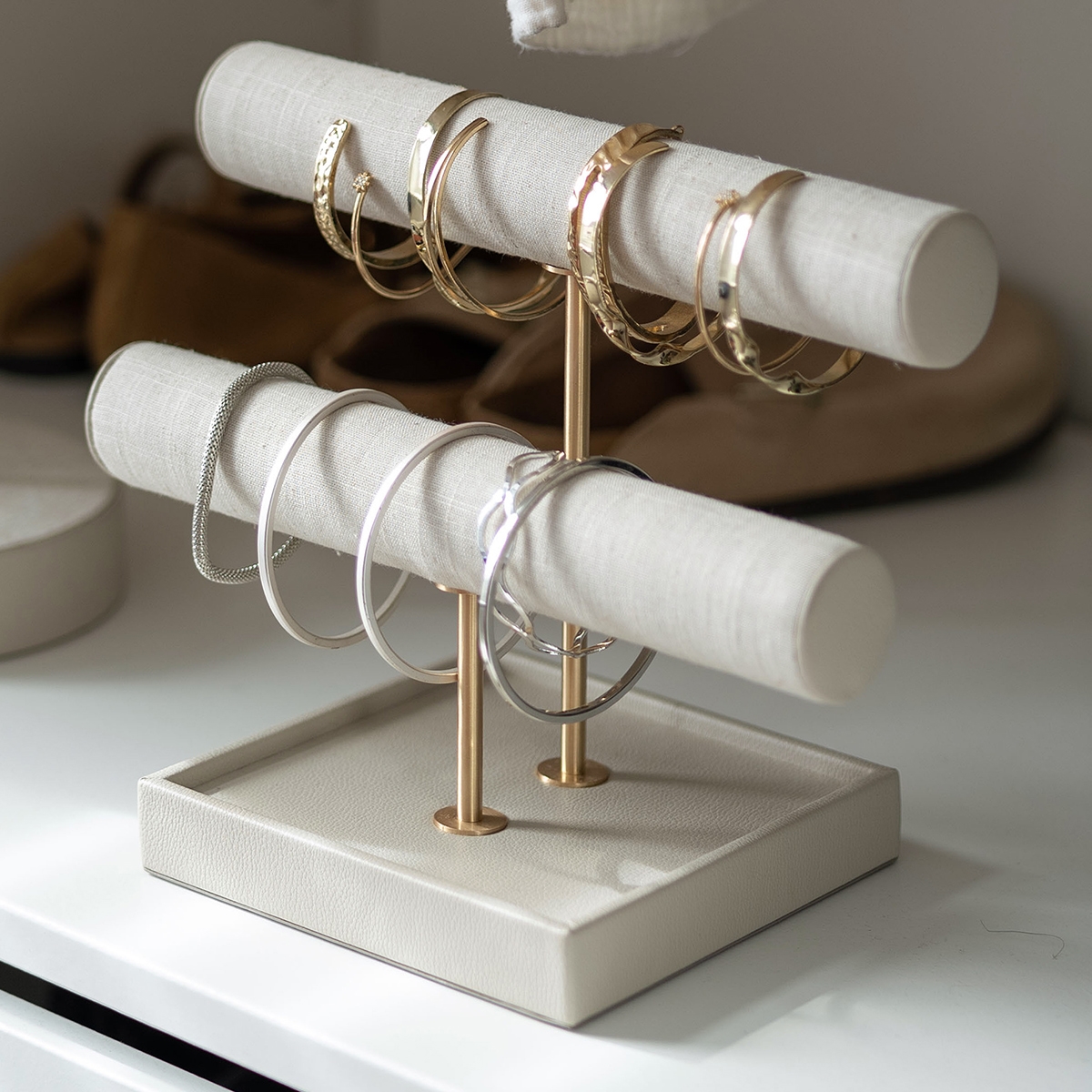 Stackers Holder til Armbånd - Oatmeal & Linen