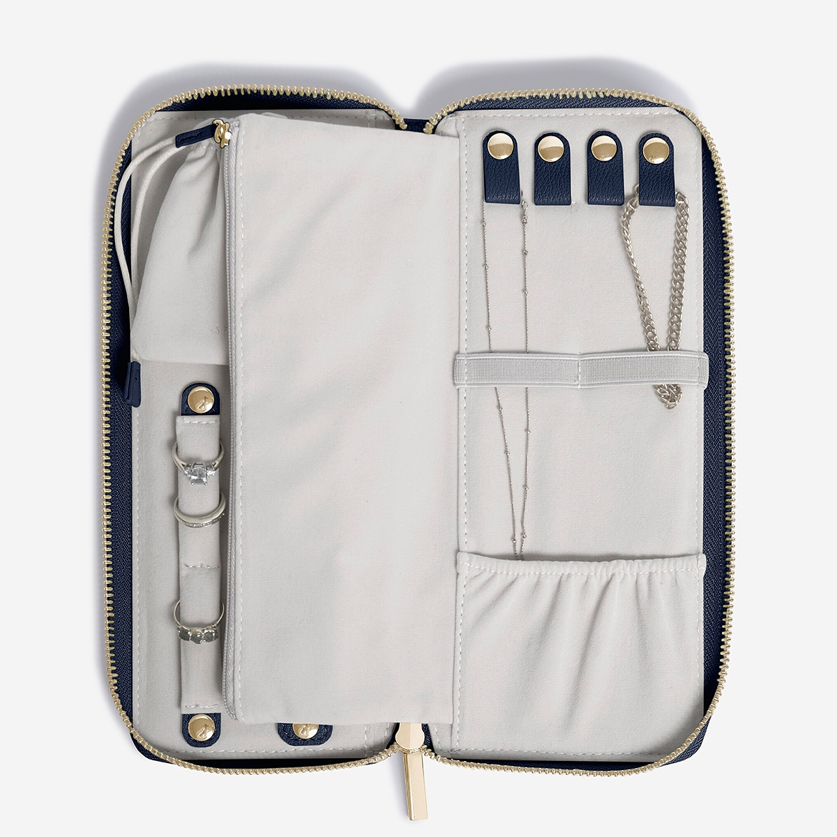 Stackers TOGO smykketaske - Pebble NAVY, MEDIUM