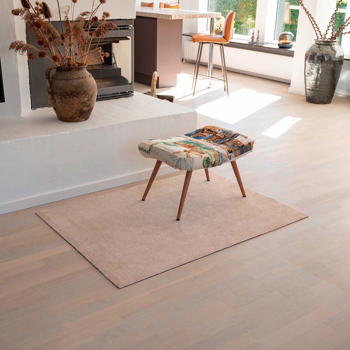 Tica smudsmåtte 90x130 cm. Unicolor Ivory