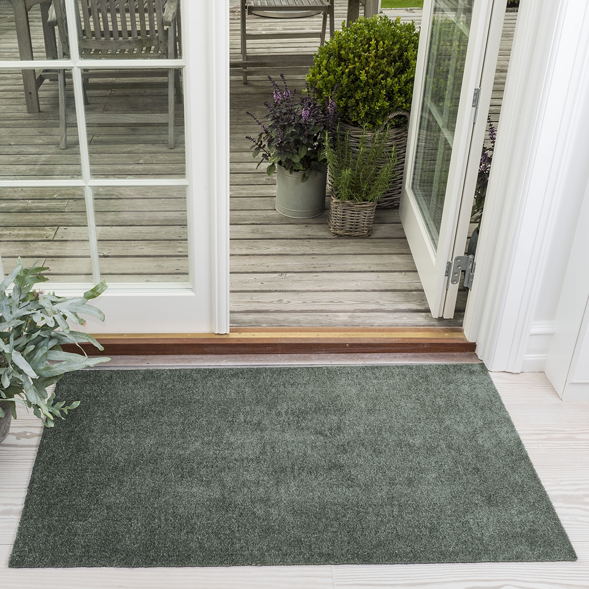 Tica Smudsmåtte - 67x120 cm. Dusty Green - Unicolor