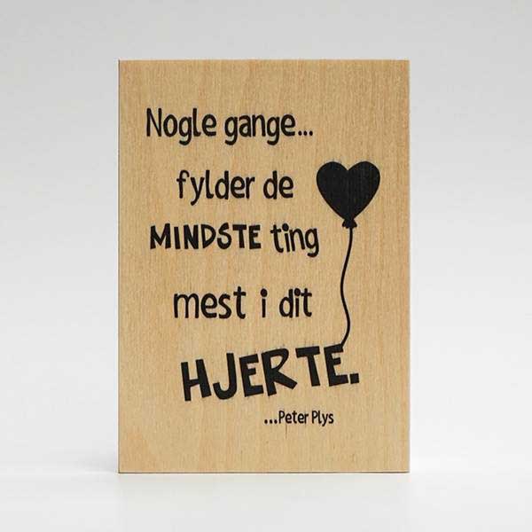 Treviso Design træskilt - De mindste ting