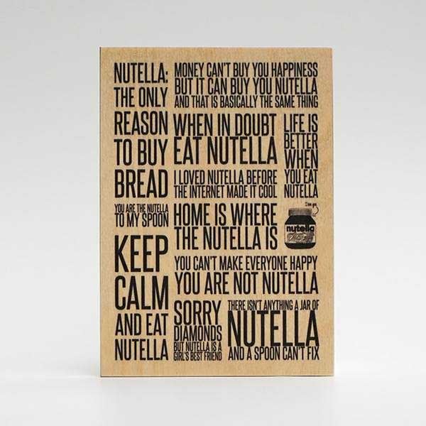 Treviso Design træskilt - Nutella